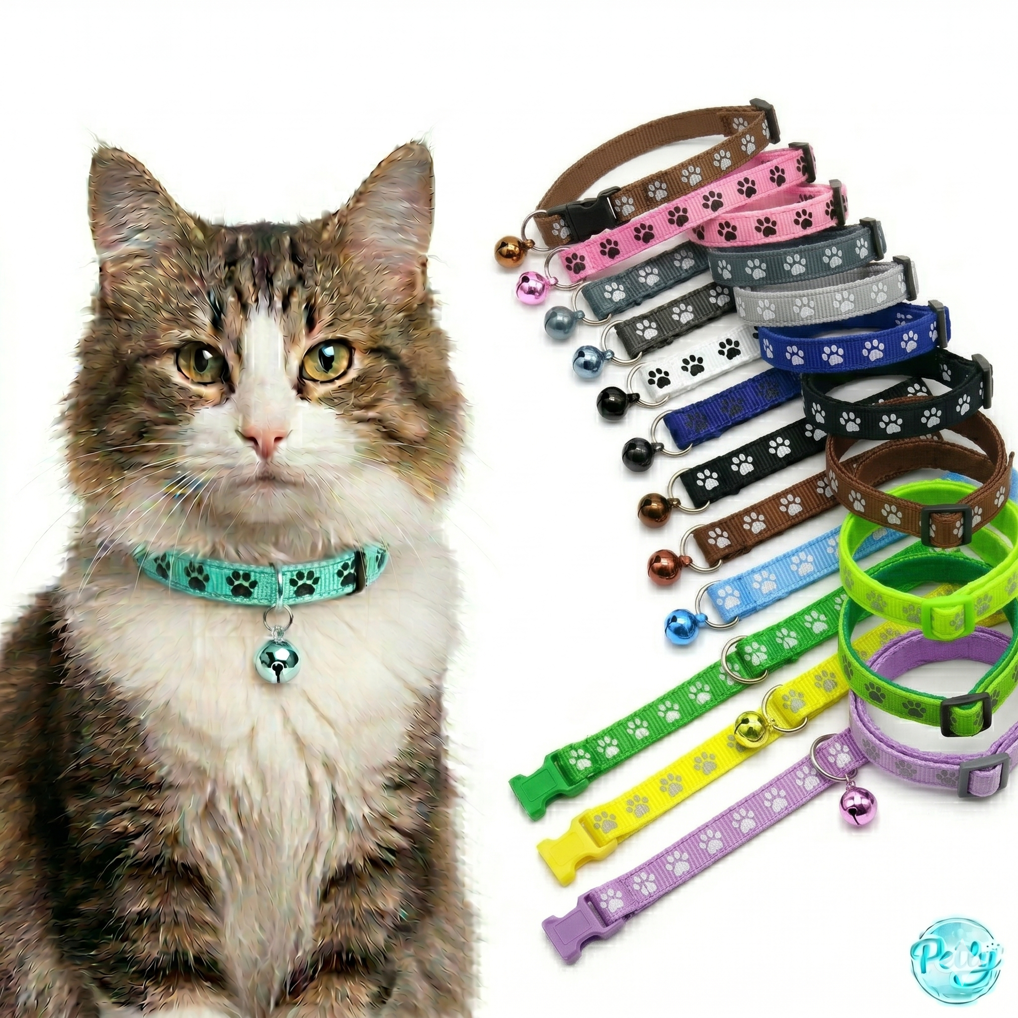 Cat collars set of 12 pieces