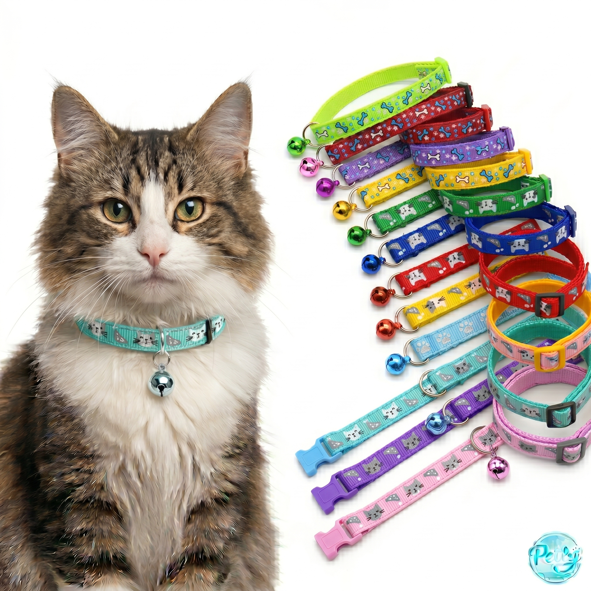 Cat collars set of 12 pieces