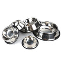 Stainless steel pet feeding bowls
