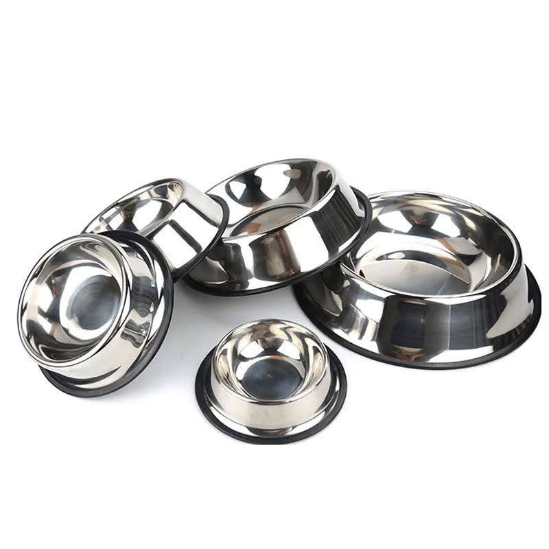 Stainless steel pet feeding bowls