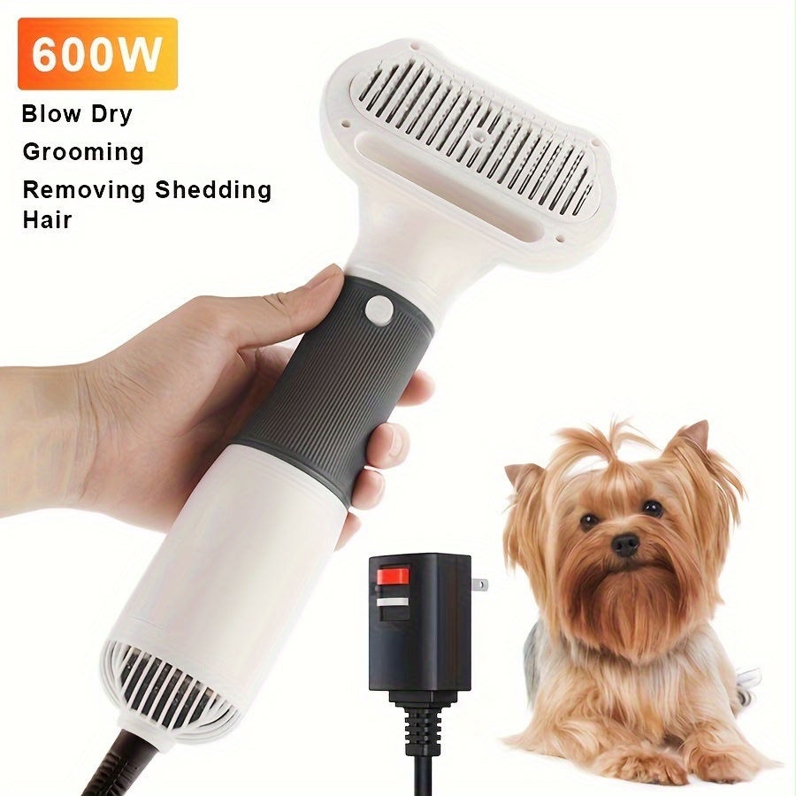 Electric Pet Grooming Brush with Powerful Airflow – Hair Removal & Drying Comb