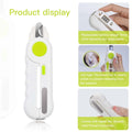 Pet nail clipper featuring built-in LED lighting