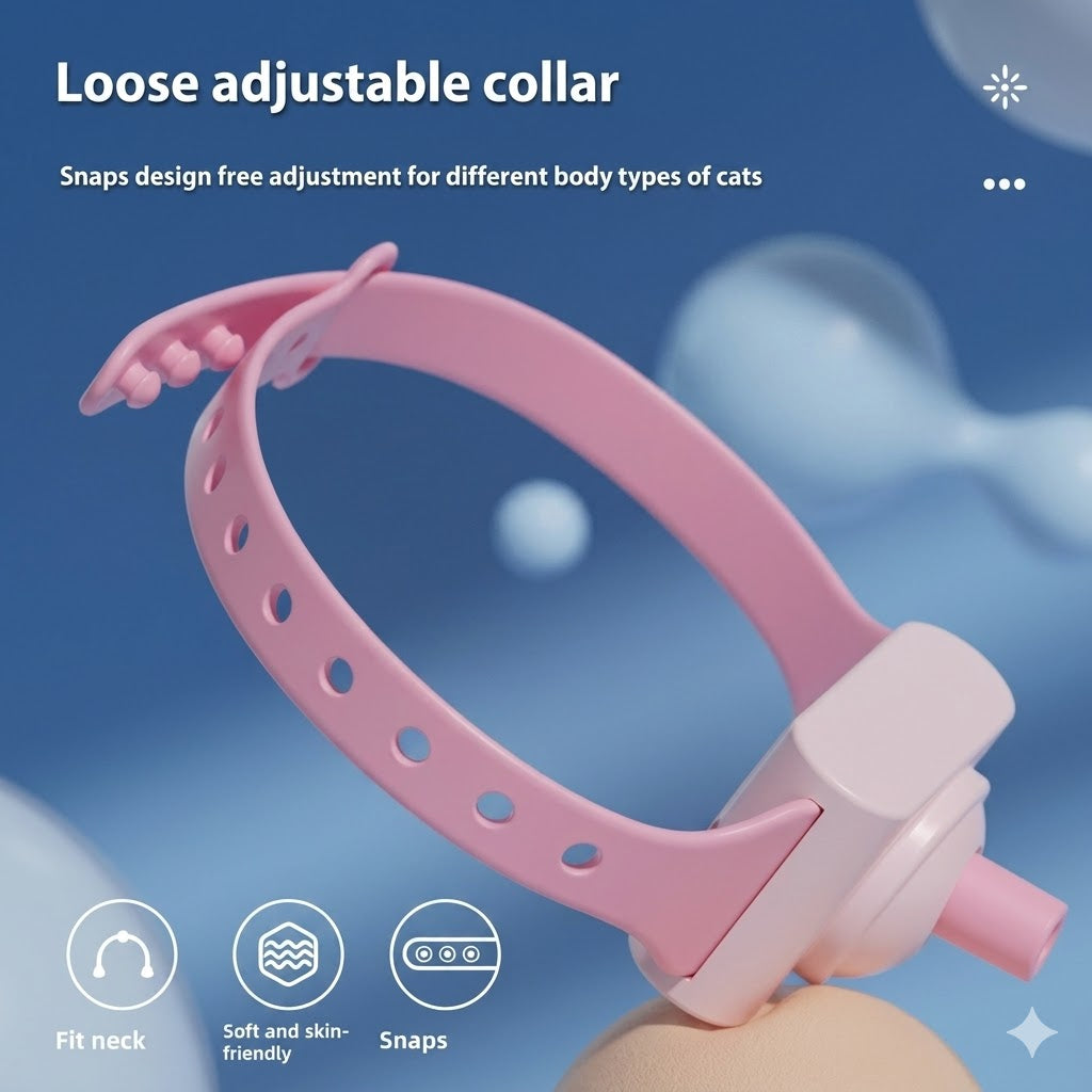Wearable interactive cat toy laser collar