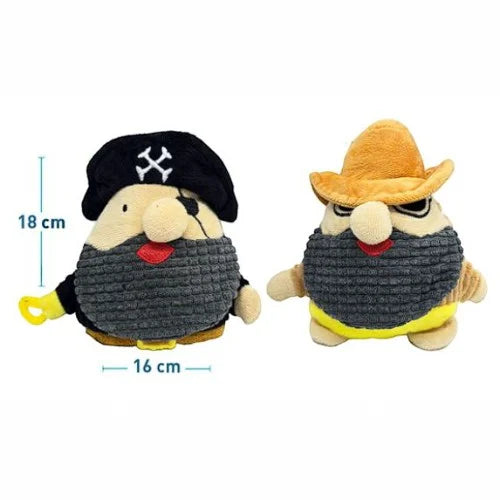 Squeaker Pirate-Captain Plush Toy